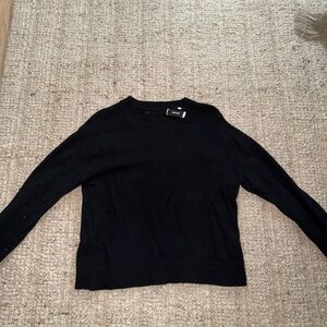 Buck Mason Women's Black Crew Neck Sweater
